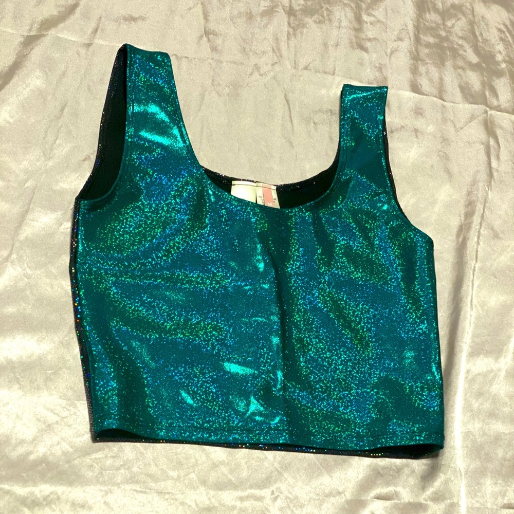 Emerald Mermaid stretch tank/Yoga top- 💚Stunning💚